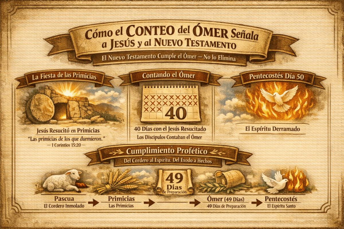 ✨ Cómo el Conteo del Ómer Señala a Jesús y al Nuevo Testamento