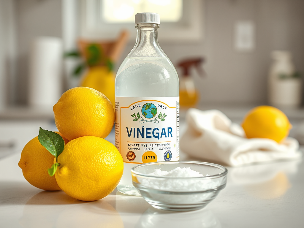 🌿 Limpieza Natural: Vinagre, Limón y Sal